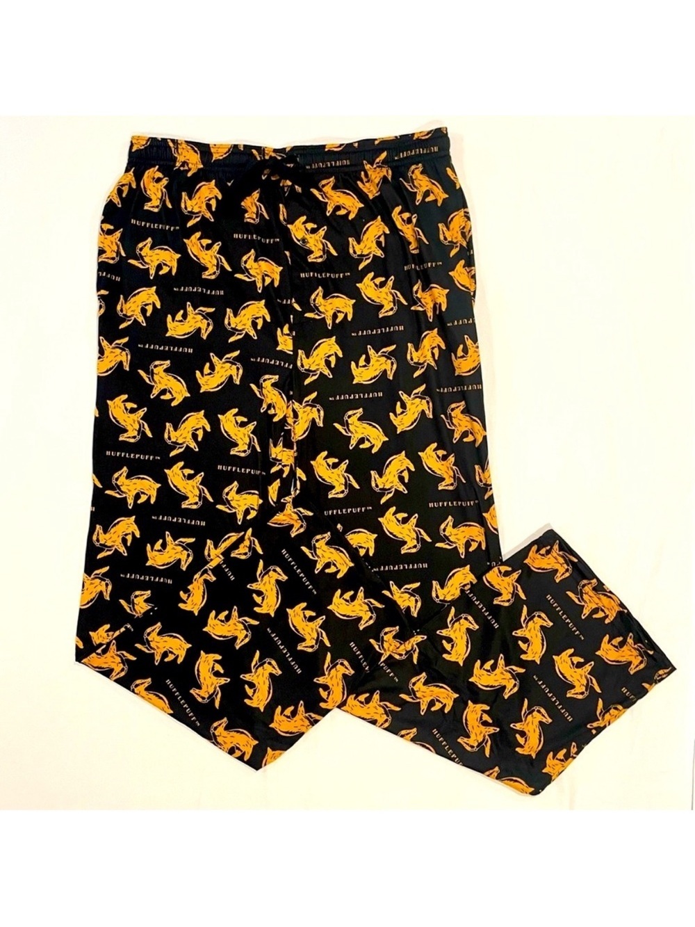 New Hot Topic Harry Potter Sleep Pants Mens XL Pajama Bottoms Hufflepuff Badgers
